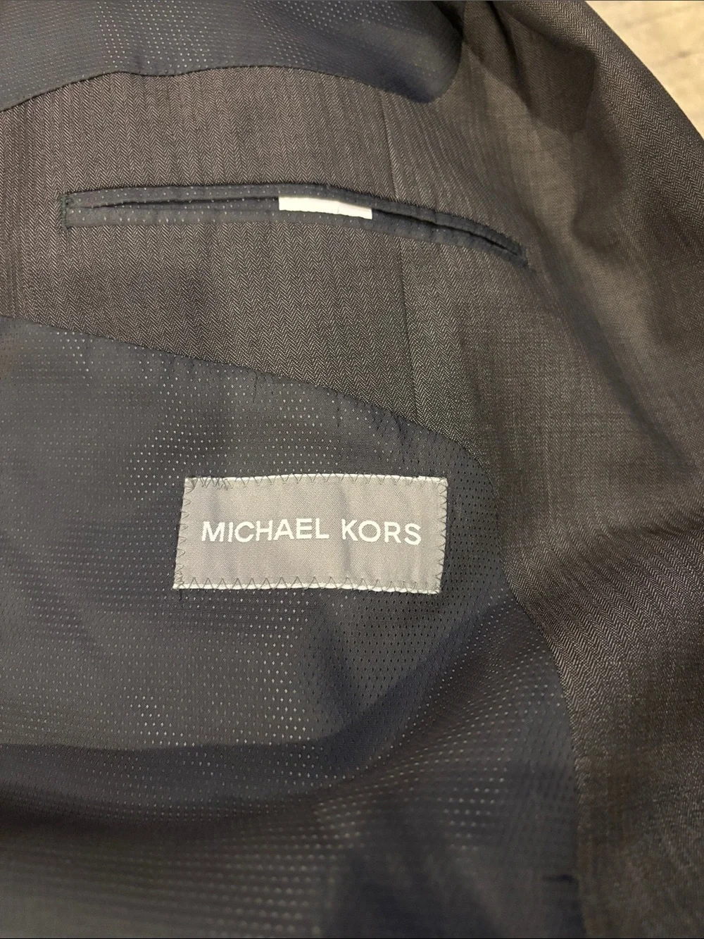NWOT Michael Kors Charcoal Gray Two-Button Sport Coat Size 46R
